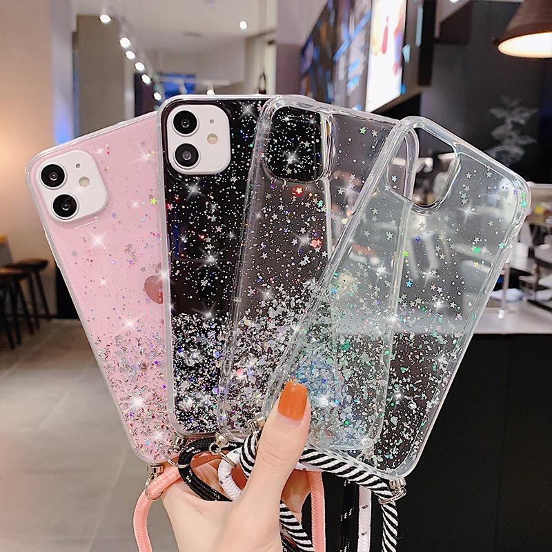 GLITTER SLING CASE FOR IPHONE 12 MINI PRO MAX 11 X XS XR 8 7 6