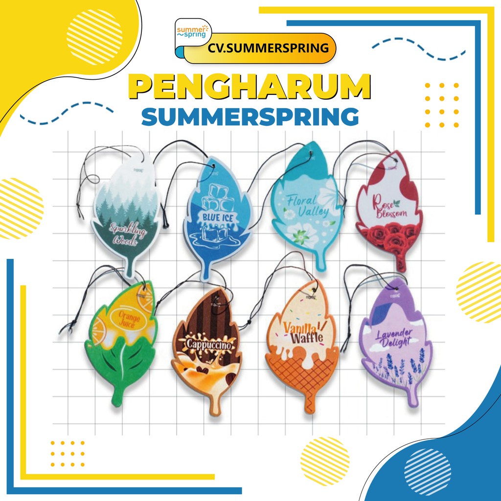 Summer Spring LEAF Pengharum Mobil | Ruangan | Kamar Tidur | AC | Kipas | Pewangi Ruangan | Mobil | 