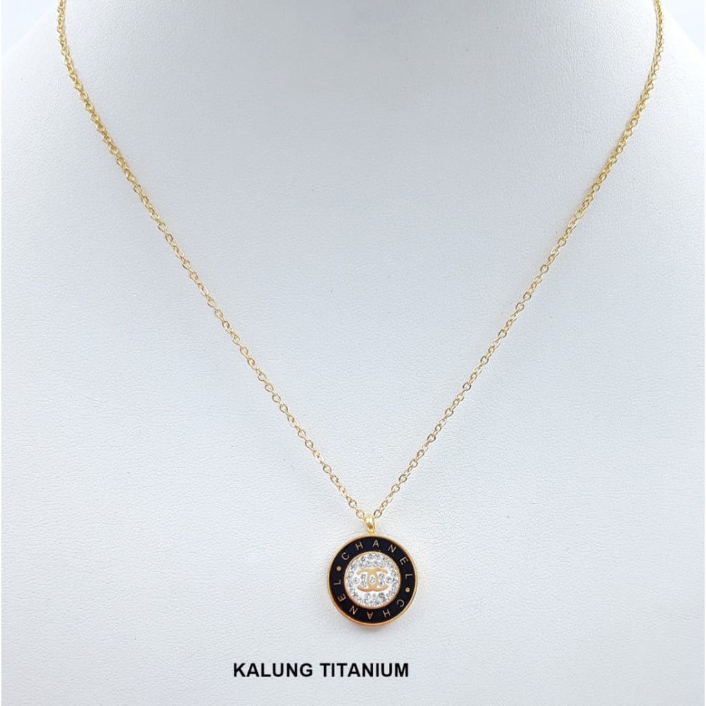 Titanium / Kalung Titanium Branded anti karat