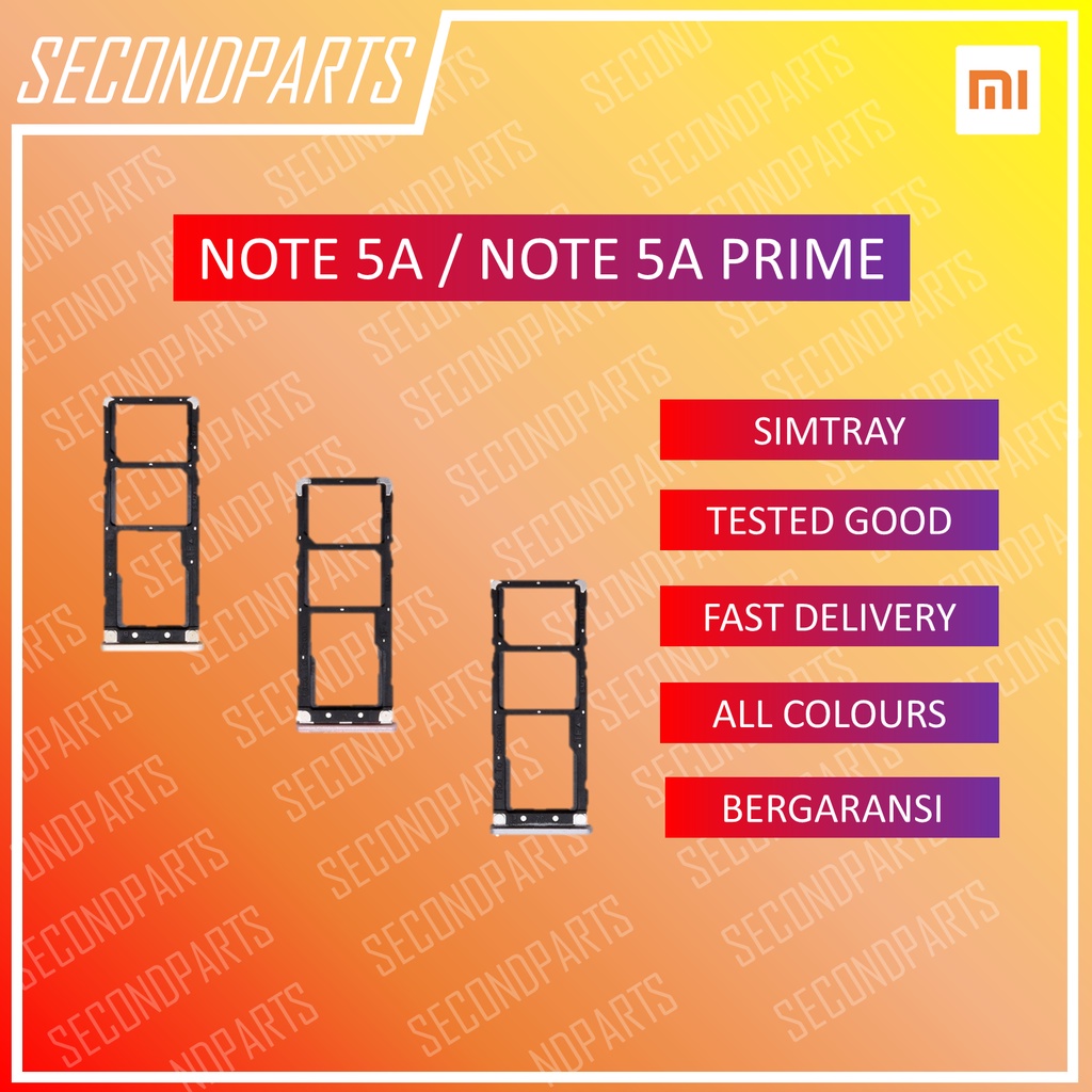SIM TRAY SLOT SIM LOCK TEMPAT KARTU XIAOMI REDMI NOTE 5A / 5A PRIME ORIGINAL