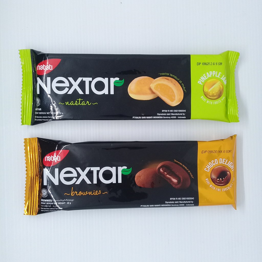 

Nextar Brownies / Nastar / strawberry cookies Nabati 42 gram