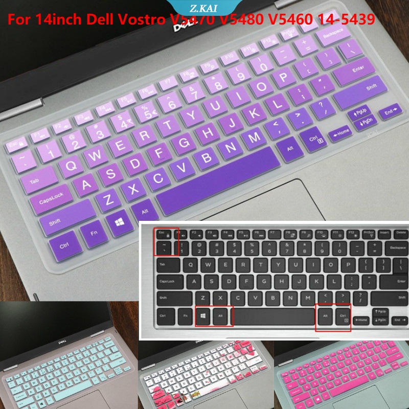 Cover Pelindung Keyboard Laptop Dell Vostro V5470 V5480 V5460 14-5439 Bahan Silikon Anti Debu Ukuran 14 &quot;