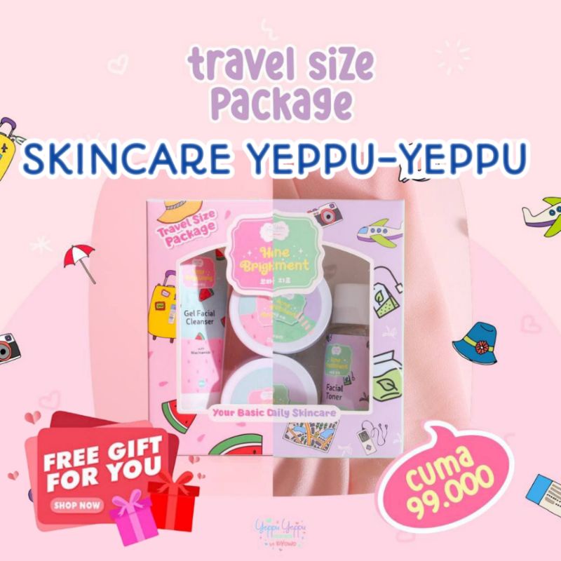Skincare Yepu Yeppu By Kiyowo Paket Wajah Travel Size Package
