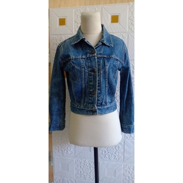 jaket jeans crop PL