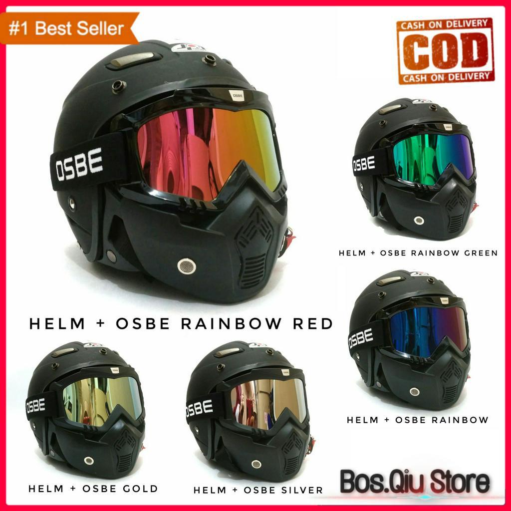 Helm Classic Retro Bogo JPN Momo Japstyle Google / Goggle Mask Exlusiv