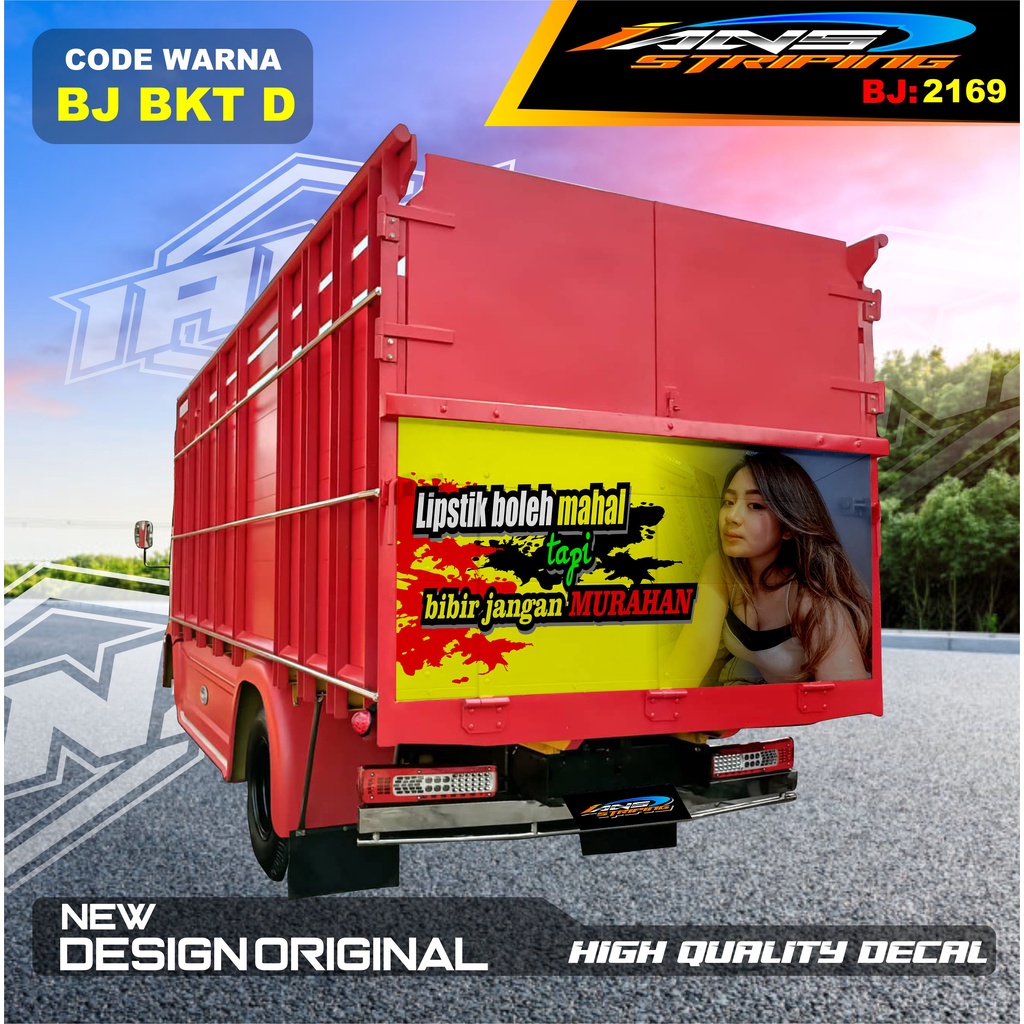 DECAL STIKER BAK BELAKANG TRUK DINA / STIKER DECAL PINTU BELAKANG TRUK OMPLONG / STICKER DECAL BAK BELAKANG TRUK HINO / STIKER DECAL PINTU BELAKANG TRUK