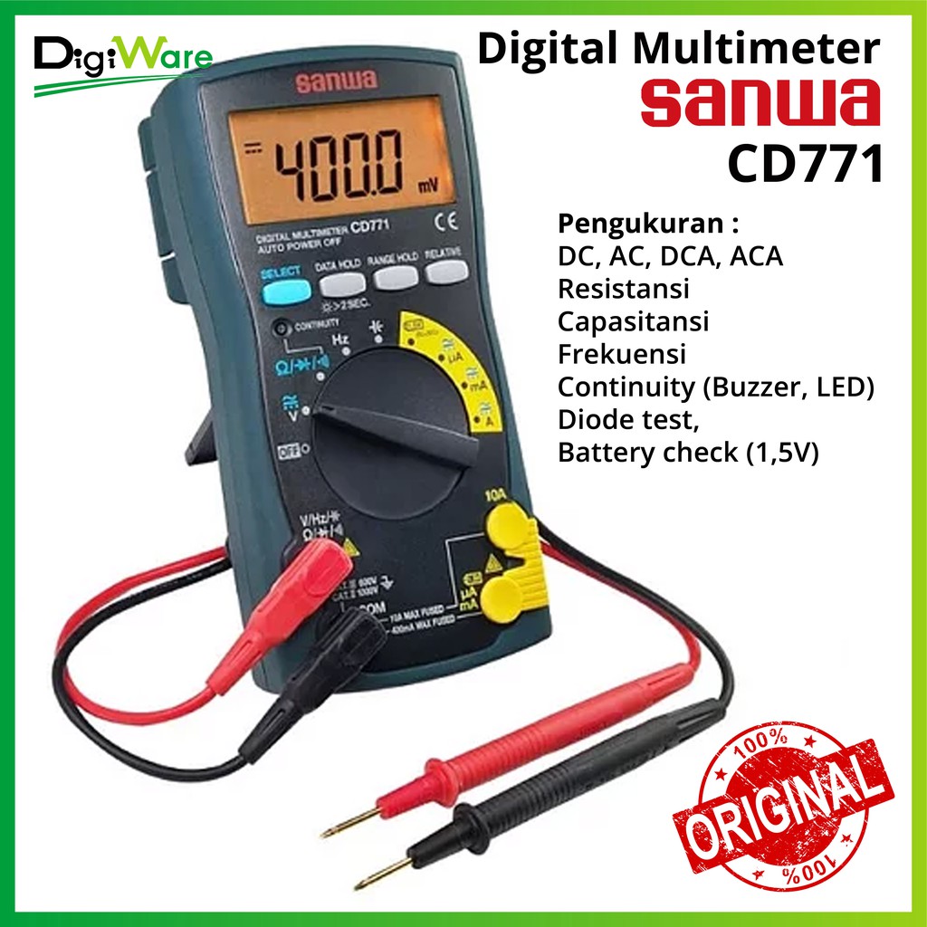 Jual Digital Multimeter Sanwa CD771 Shopee Indonesia