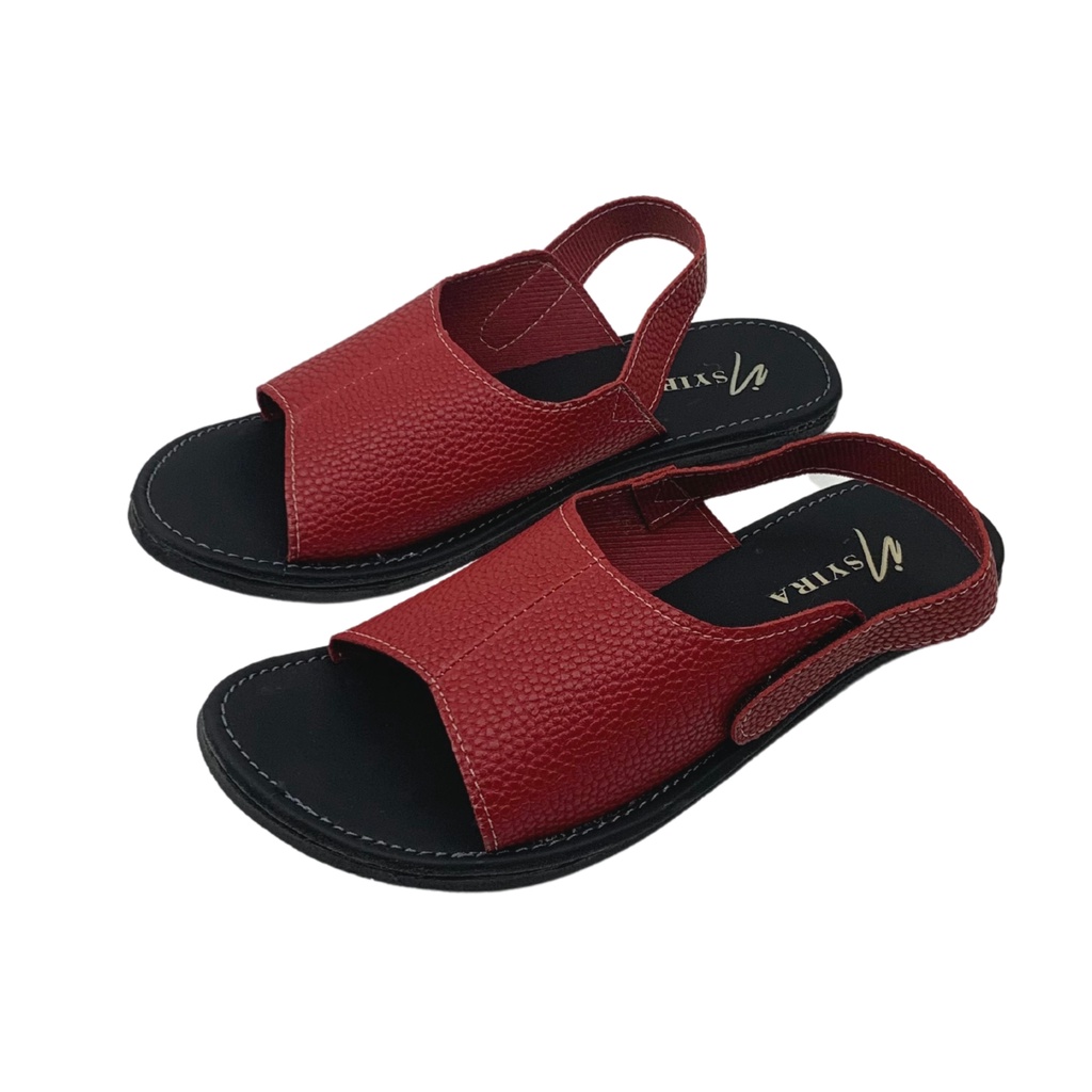 Insyira - Sandal Wanita Disty / Sandal Papirut Wanita Non Slip Alas Hitam / Sandal Wanita Talincang