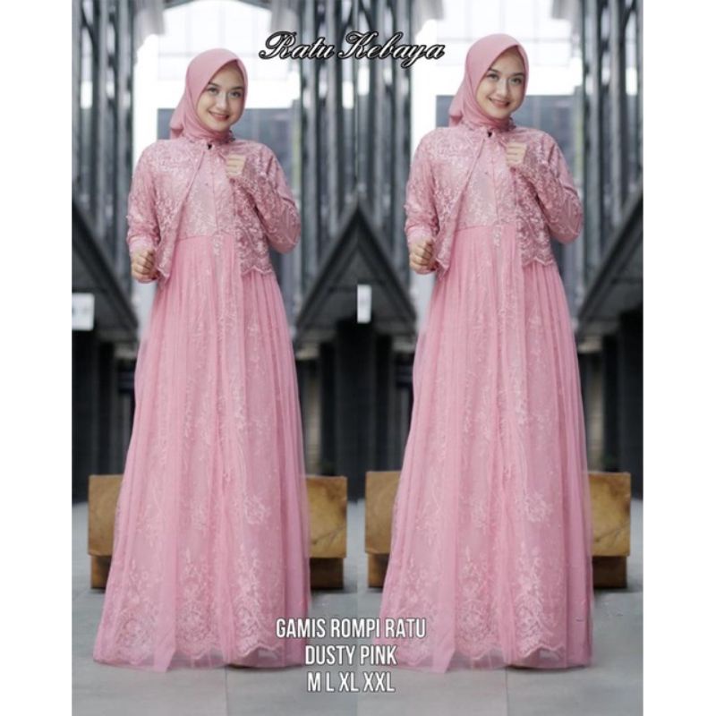 Gamis Tile Sabrina / Gamis / Gamis Kebaya Modern / Gamis Tile / Gamis Brokat / Gamis Kondangan / Gamis kebaya / Gamis Lamaran / Gamis Wisuda / Gamis Tile Terbaru