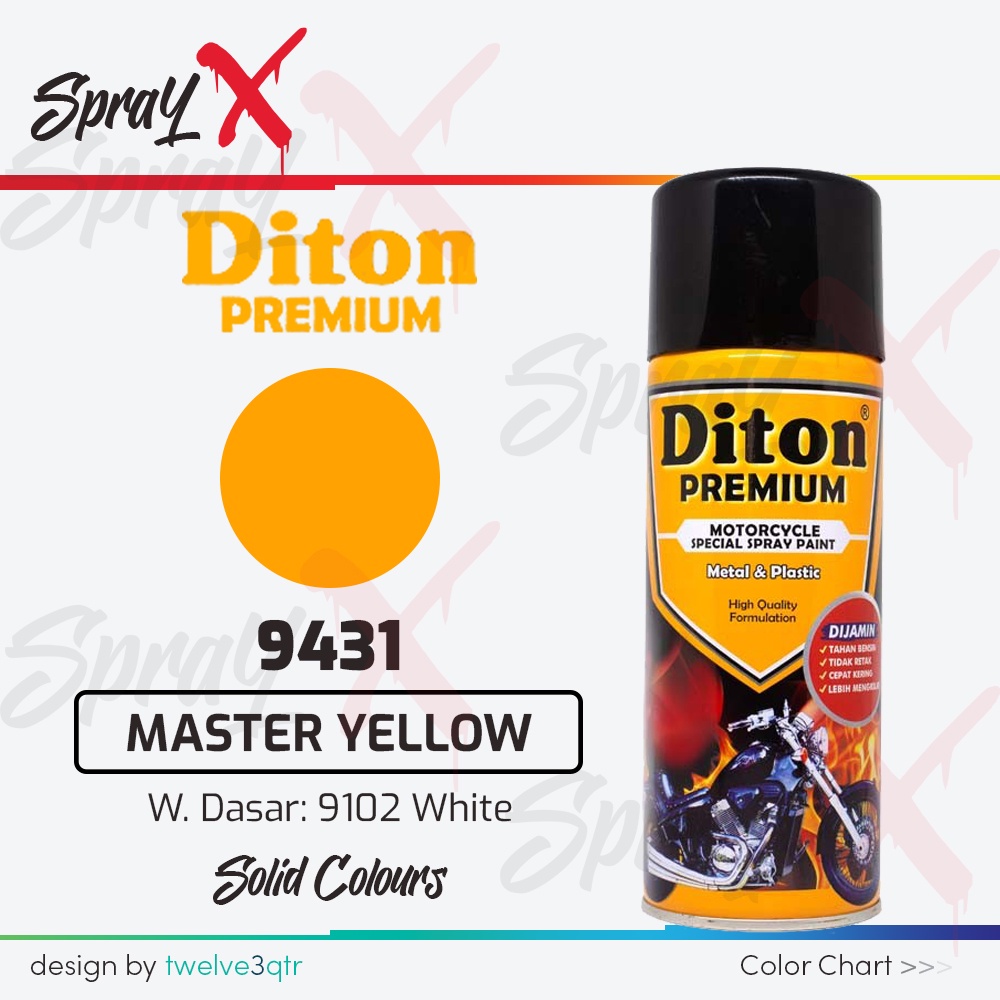 DITON PREMIUM STANDARD MASTER YELLOW 9431 / KUNING TUA #9431 400ML - CAT SEMPROT