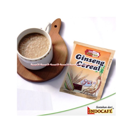 Indocafe Instan Ginseng Cereal 5sachet Sereal Gingseng Minuman Makanan Kopi Instan Indo Cafe Cocok Untuk Sarapan Indokafe