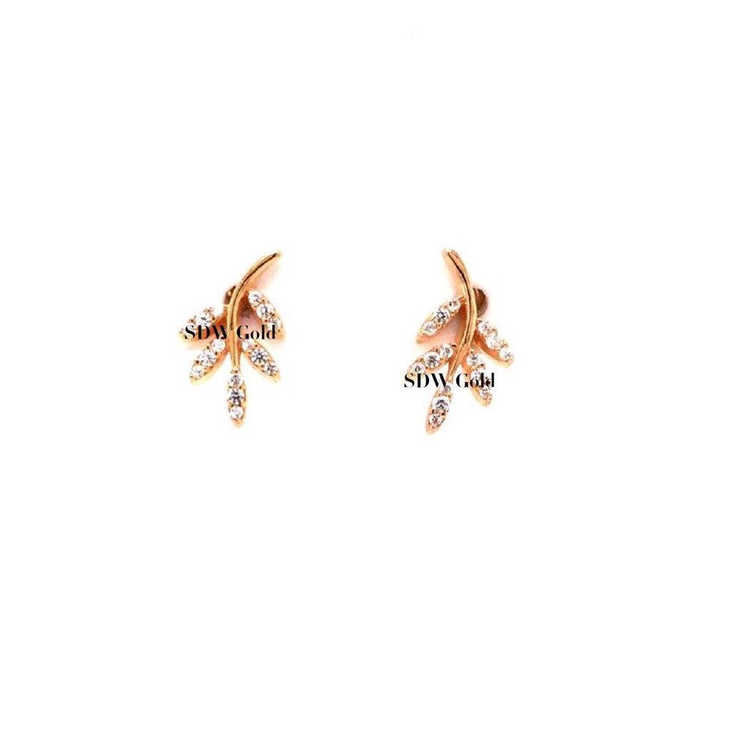 Anting Tusuk Emas Leaf 8K - SDW Gold --±1.10gr