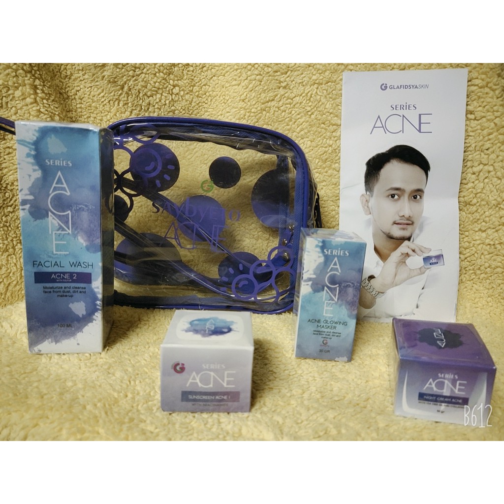 READY STOK GLAFIDSYA SKIN ACNE SERIES ORIGINAL BPOM & HALAL RESELLER RESMI
