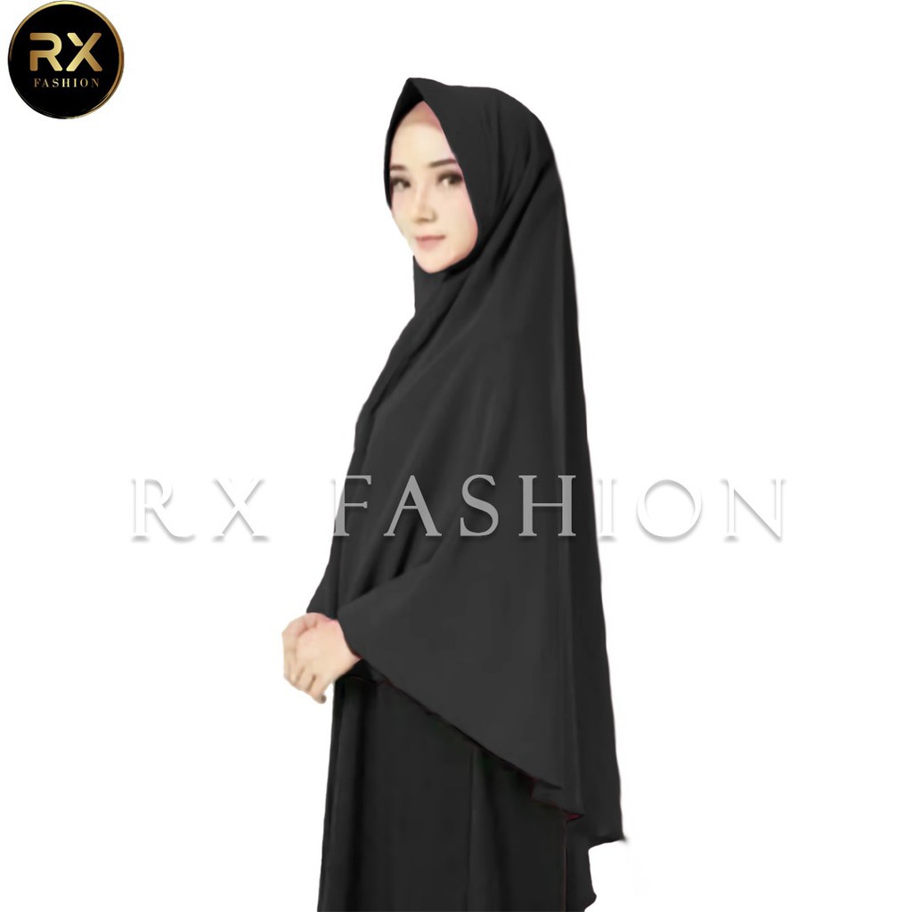 RX FASHION JILBAB KHIMAR PET JUMBO (KHIMAR JUMBO ) BAHAN TWISCONE FIT L
