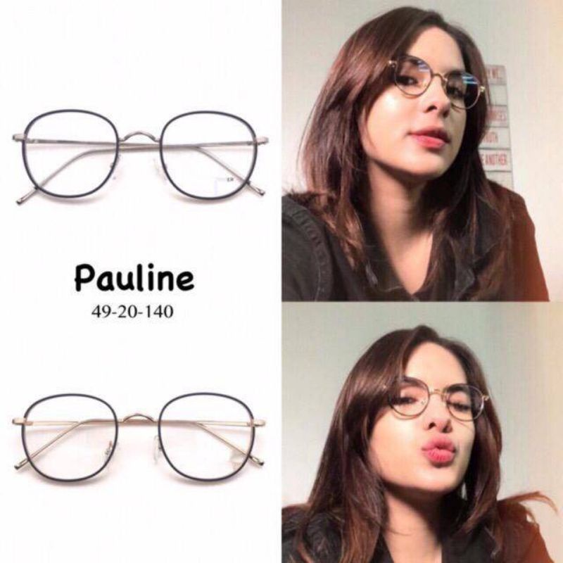 FRAME KACAMATA BULAT KECIL PAULINE , KACAMATA ANTI RADIASI , KACAMATA BESI , KACAMATA MINUS , PLUS ,