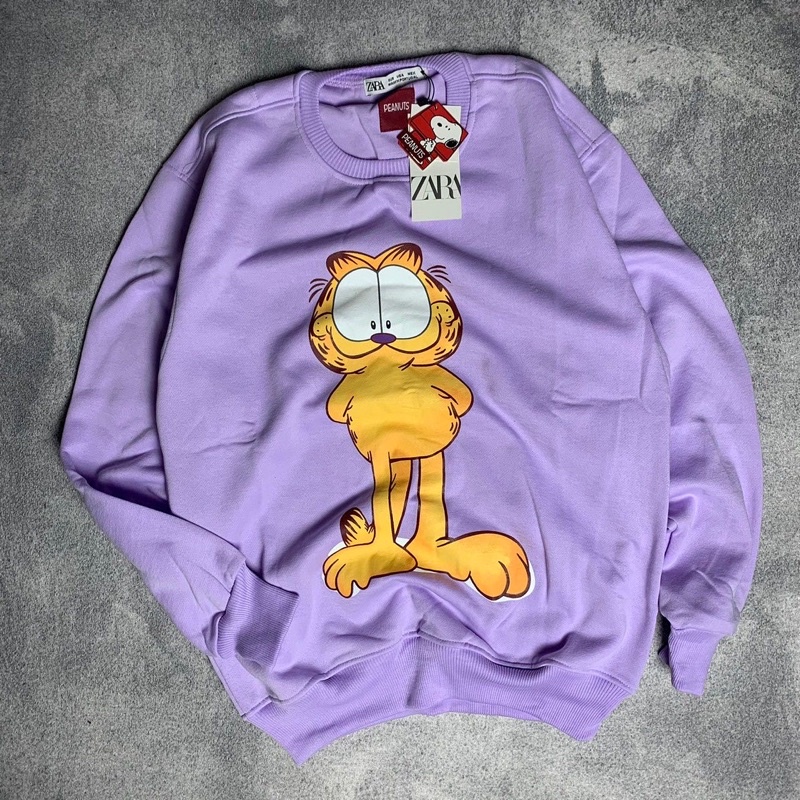 Sweater Pria Wanita ZARA Garfield Impor Original