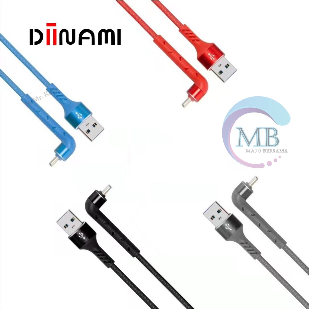 DIINAMI M18 kabel Cable Data GAMING fast Charging Kabel Data Micro , iphone , tipe c USB QC3.0 3 Amper bahan tebal MB2984