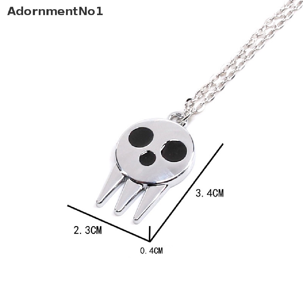 (AdornmentNo1) 1pc Kalung Rantai + Liontin Motif Anime Soul Eater Death The Kid Untuk Anak / Cosplay