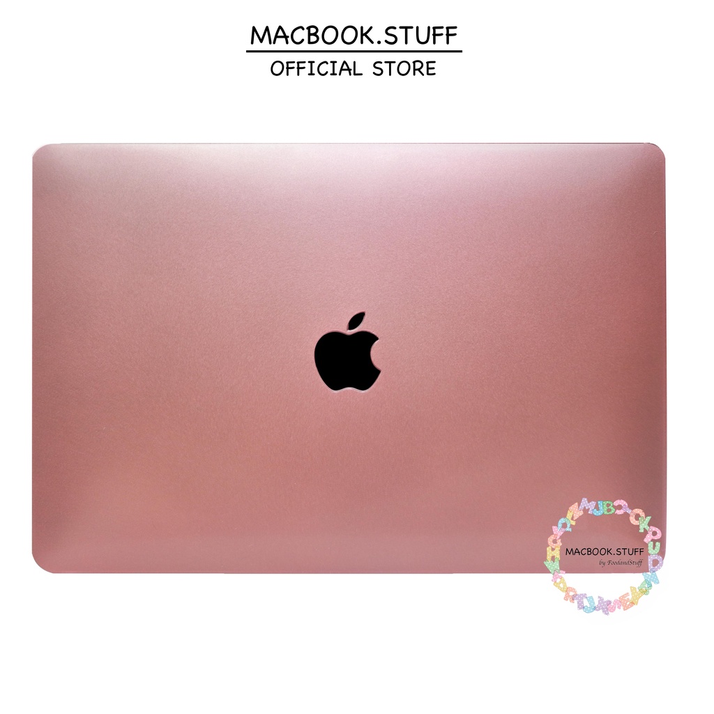 MACBOOK Case METALIC ROSEGOLD NEW AIR PRO RETINA 11 12 13 14 15 16 INCH NON /  WITH CD ROOM / TOUCHBAR / TOUCH ID / M1 2020 2021 2022