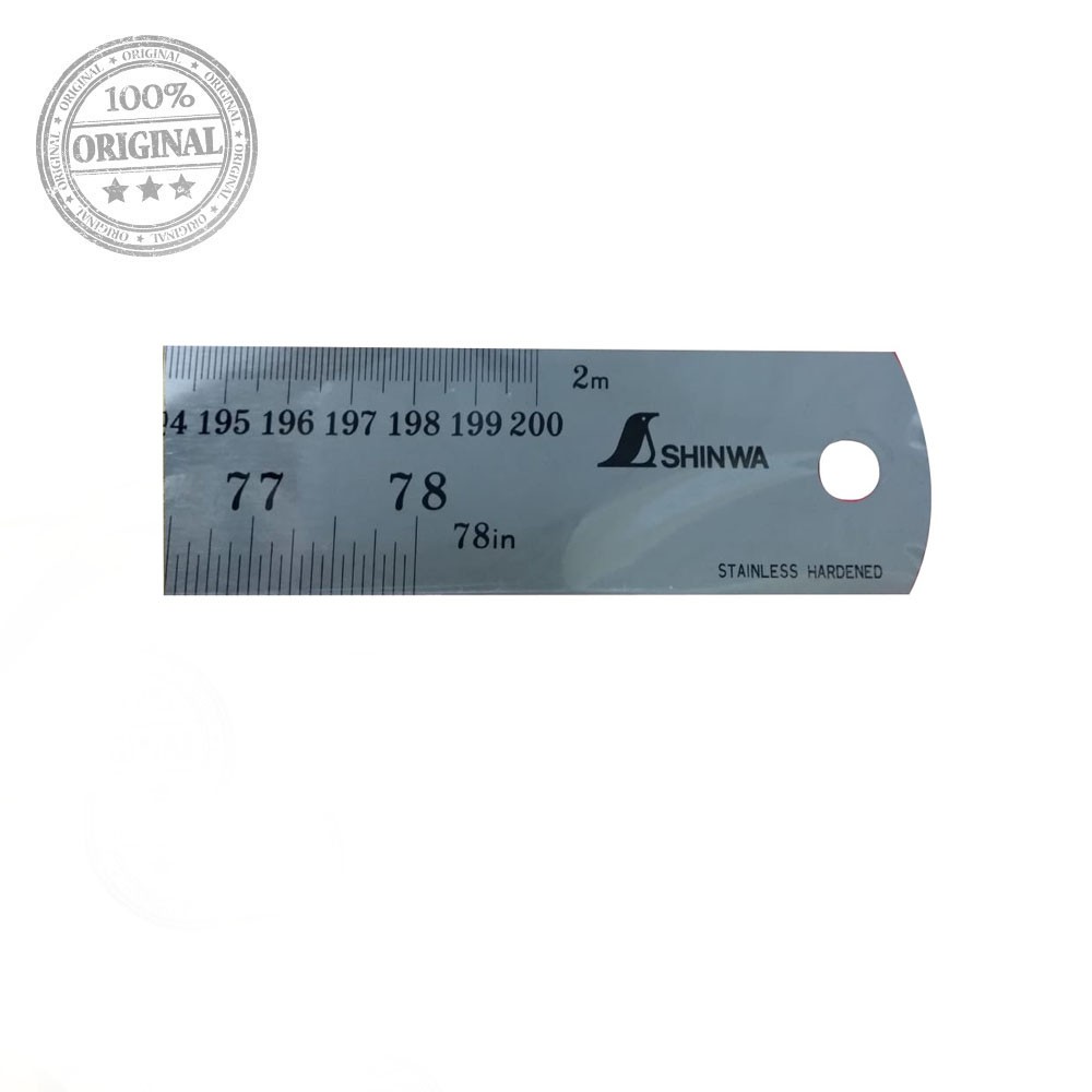 

Shinwa Stainless steel rule H-402H2000 mm x 78'