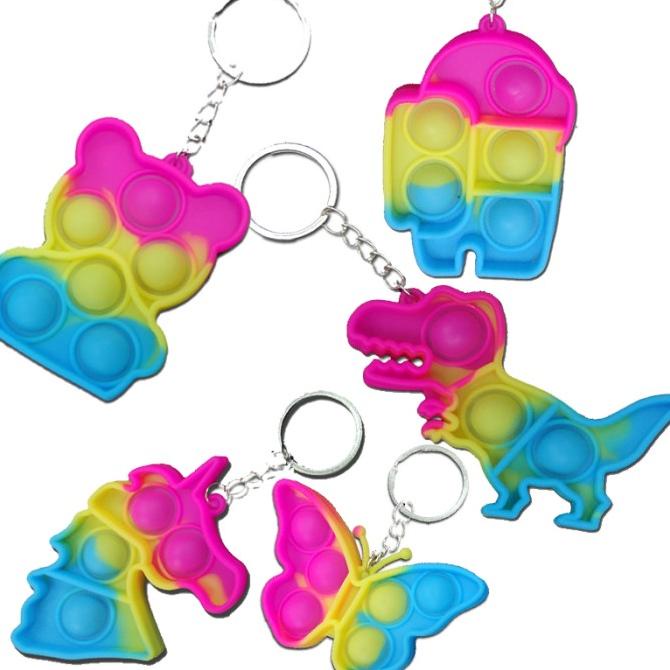 Diskon Pop It Fidget Toys Mini Gantungan Kunci Harga Termurah