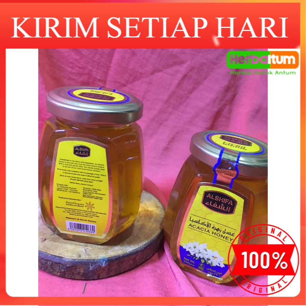 

ALSHIFA ACACIA HONEY / MADU AL SHIFA ACACIA HONEY / MADU ASLI 100 % / ALSHIFA 250 GR ACACIA