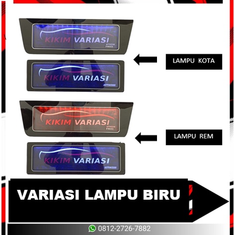 TEMPAT PLAT KHUSUS FREED + LAMPU (BIRU &amp; PUTIH)