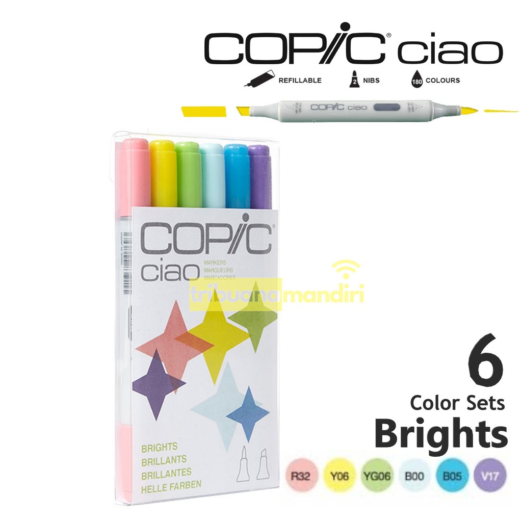 

Copic Ciao Marker Set 6 Bright