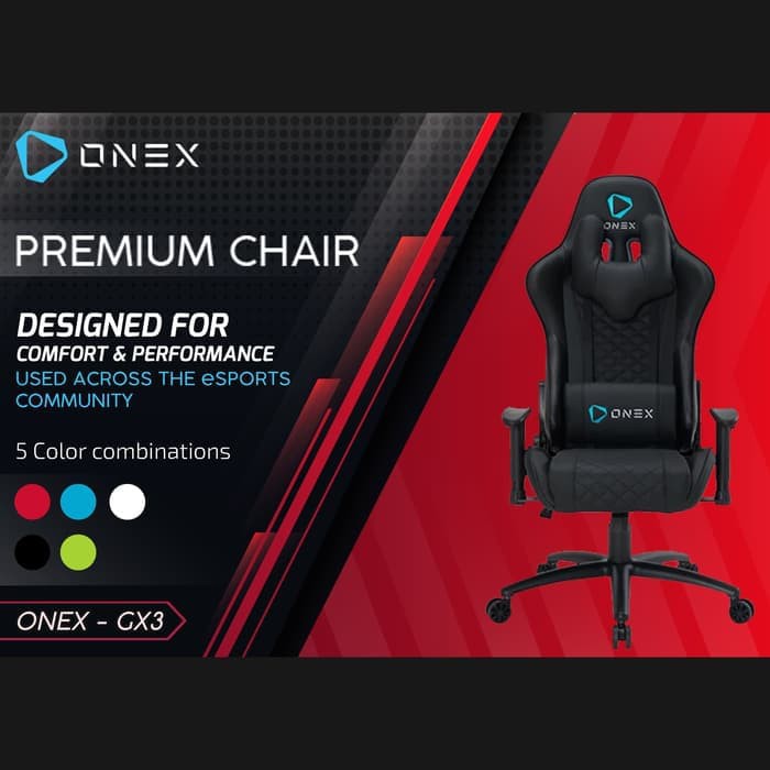 Kursi Gaming ONEX GX3 - Gaming Chair Onex GX3 - Australia Design And Tested Onex-GX3