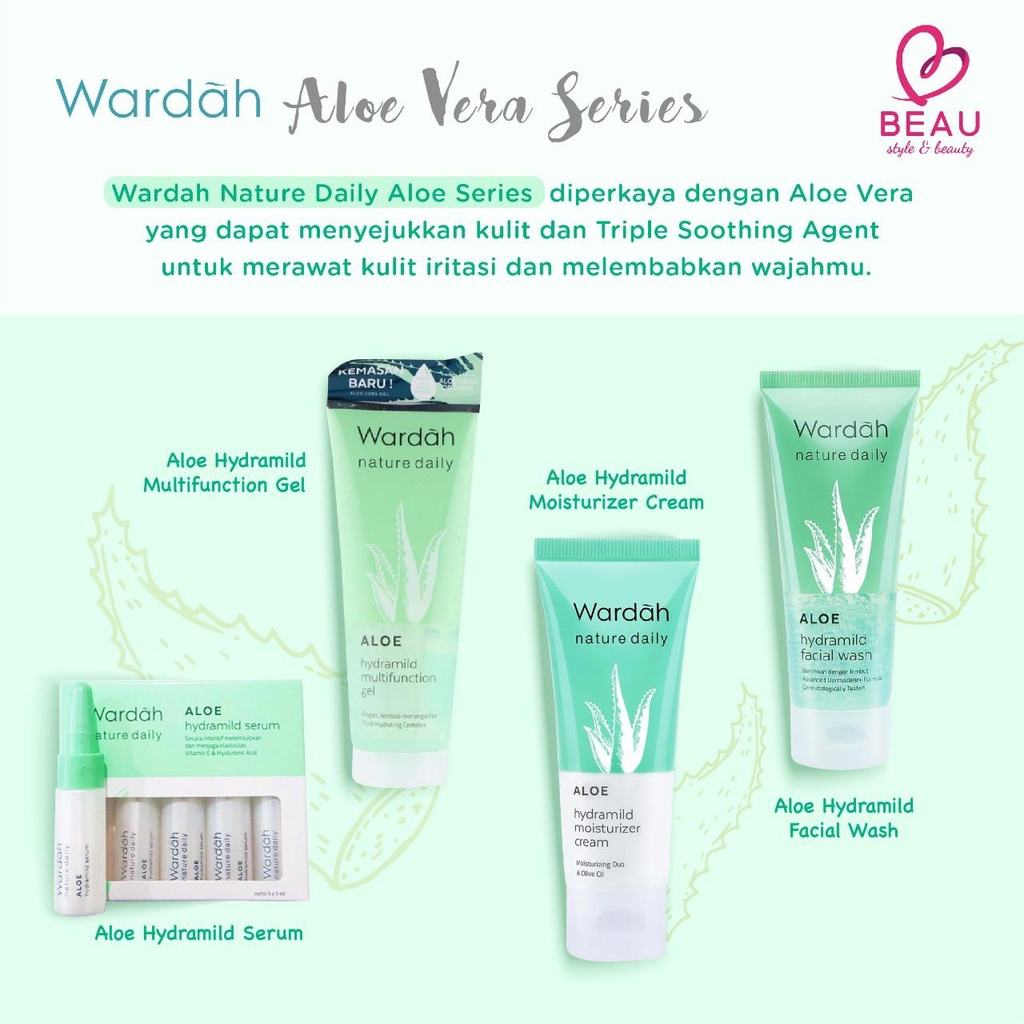 KINDSTORE❤ | WARDAH NATURE ALOE HYDRAMILD SERIES MULTIFUNCTION GEL