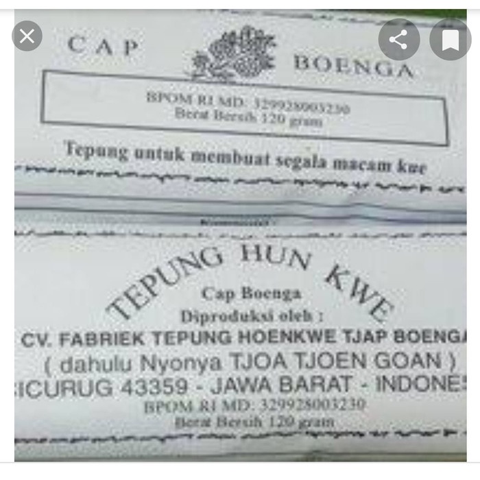 

NEW Tepung HunKue merek BUNGA