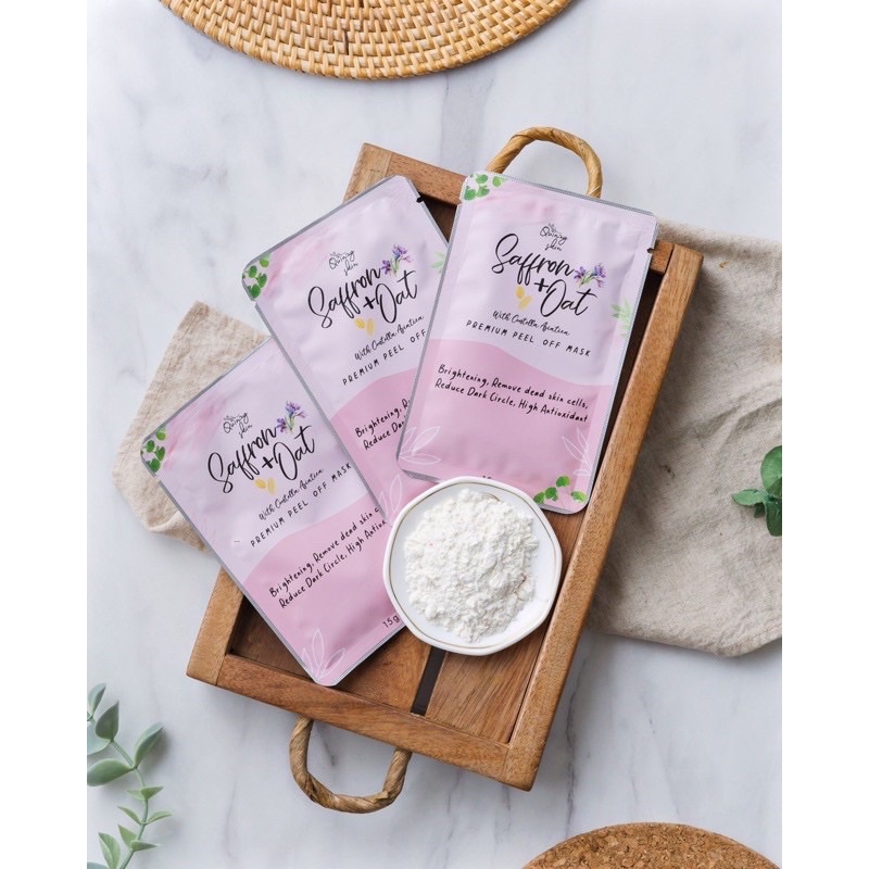 [DIST RESMI] MASKER PETAL PEEL OFF MASK SAFFRON LAVENDER MINT AMARANTH JASMIN QUINZY SKIN QUINZYSKIN  (WASH OF)