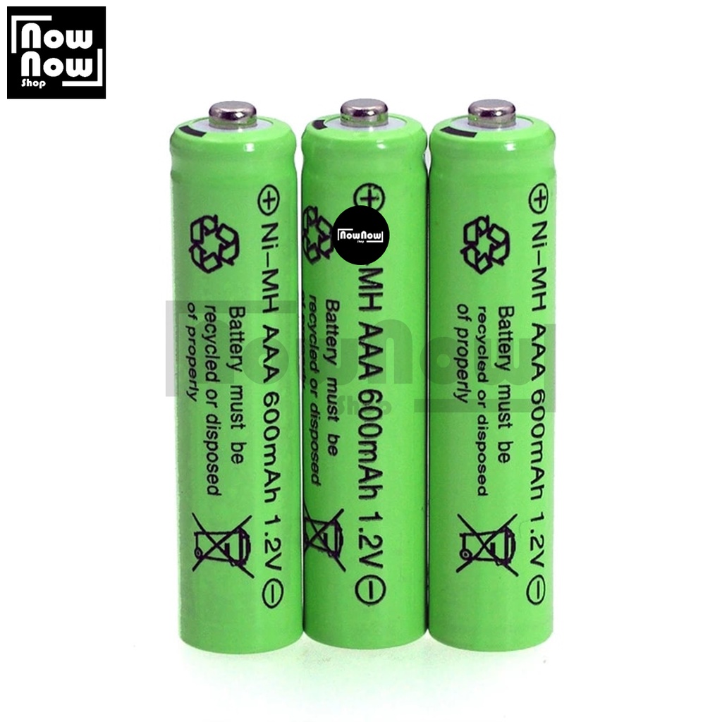 Baterai Rechargeable Isi Ulang AAA / A3 1.2V 600Mah Ni-MH Battery Batre Cas Universal Serbaguna Nickel-Metal Hydride Alat Elektronik Jam Alarm Mainan Anak XBox Mouse Lampu Remote TV AC Kamera Digital Telepon Wireless Radio DVD Portabel Alat Medis