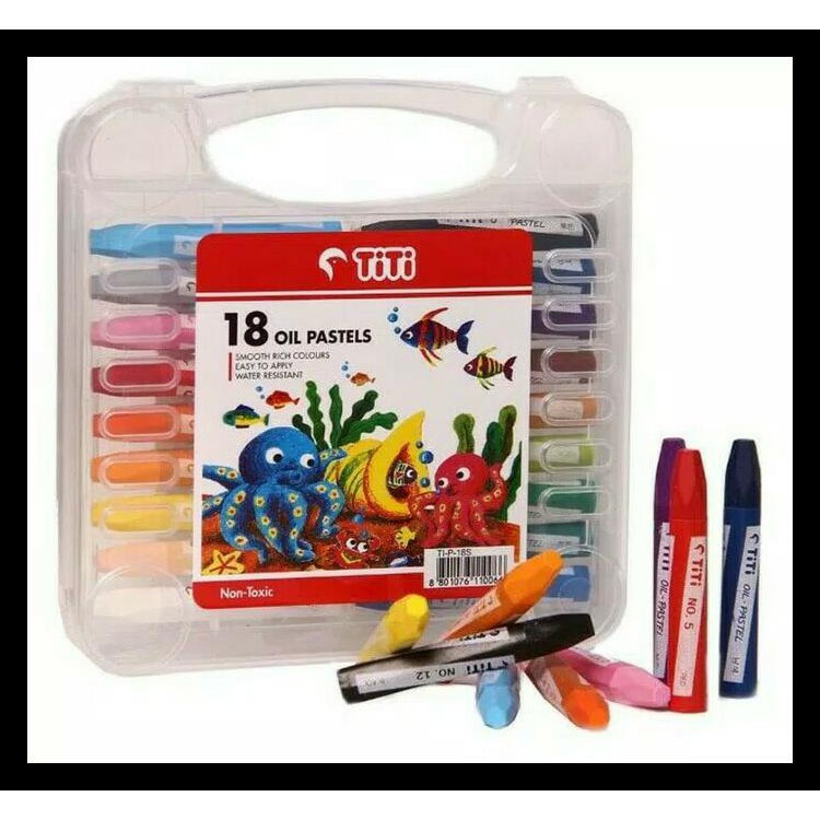 

Terlaris Crayon Titi Oil Pastel 18 Warna