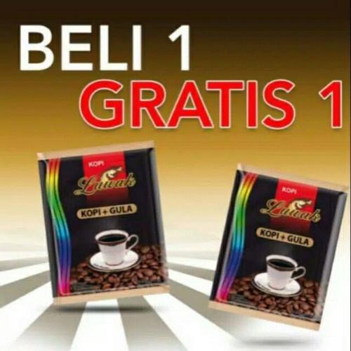 

Luwak Kopi Hitam + Gula 1 Renceng Isi 20 Sachet