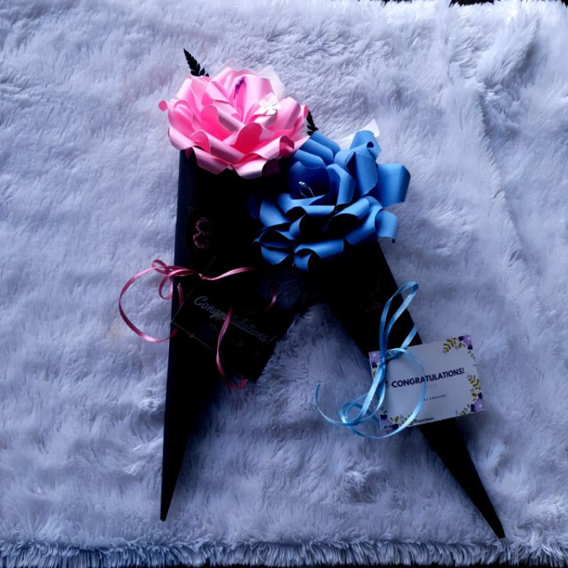 Paper Flower Cone - Bunga Kertas Single Cone