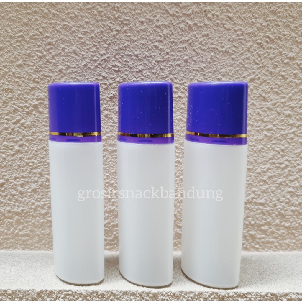 Botol Putri 100ml / Botol Sabun 100 ml Natural Putih list gold / Botol sabun atau toner fliptop