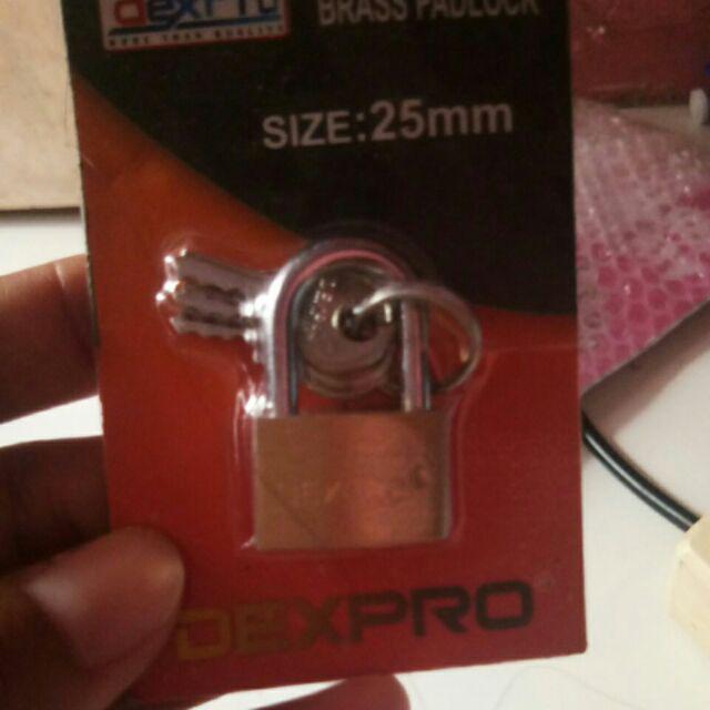 Gembok Kuning Ukuran 25mm Dexpro