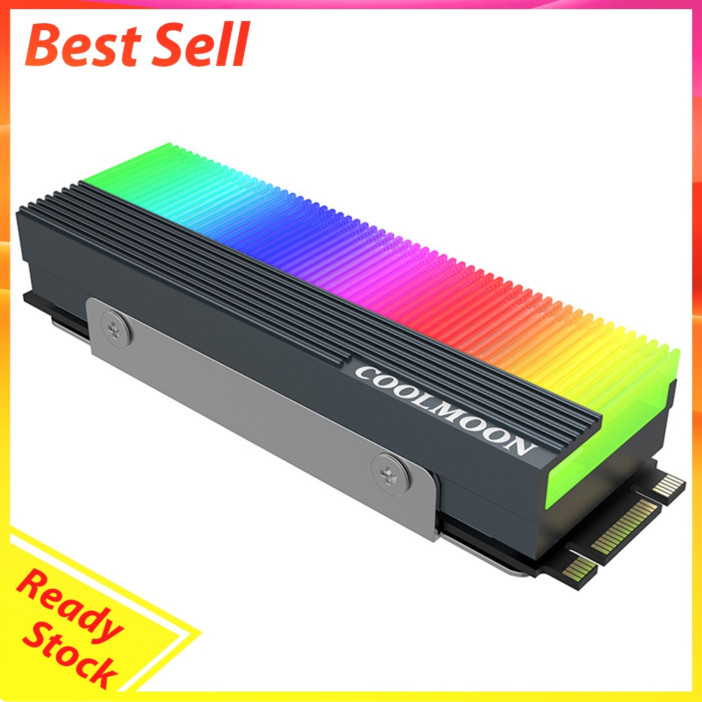 COOLMOON CM-M7S M.2 SSD Heatsink Cooler 2280 ARGB Solid State Disk Radiator