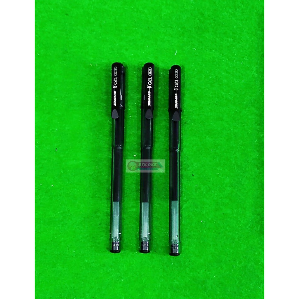 

1 Pcs Pulpen Standard B'gel Hitam 0.5mm