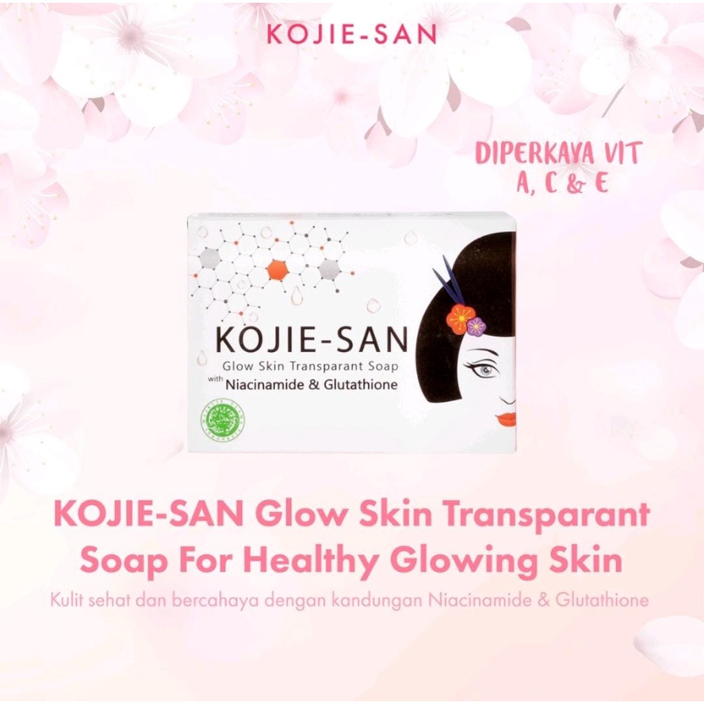 KOJIE SAN Brightening / Goats Milk / Glow Skin Transparant Soap Kojic Acip 65gr 100% original Resmi BPOM