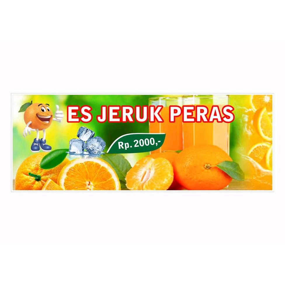 Banner Es Jeruk Peras gambar spanduk