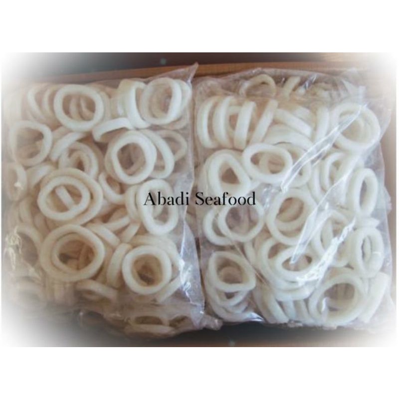 

Cumi ring/calamari ring frozen berat 1 kgs