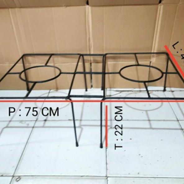 KAKI TATAKAN KOMPOR DOUBLE / TANGKRINGAN PANCI / OVEN KUE DLL.