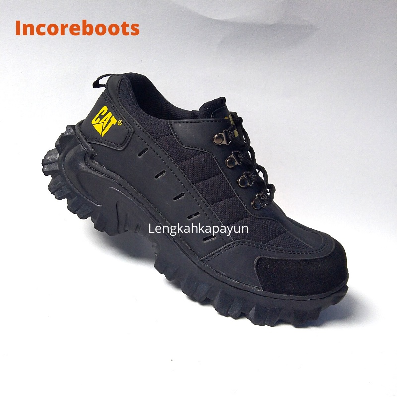 Sepatu Sefty Pria Ujung Besi Tali Hitam Kerja Sefty Shoes Size 39 48 Ready Stock