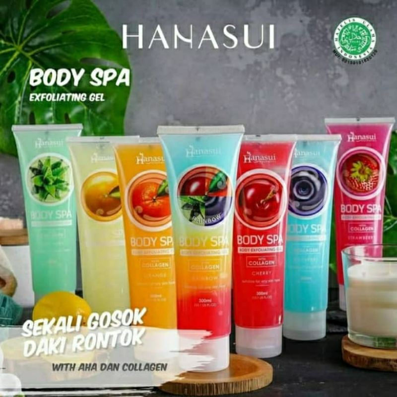 HANASUI Body Spa Peeling Gel/Peluntur Daki BPOM