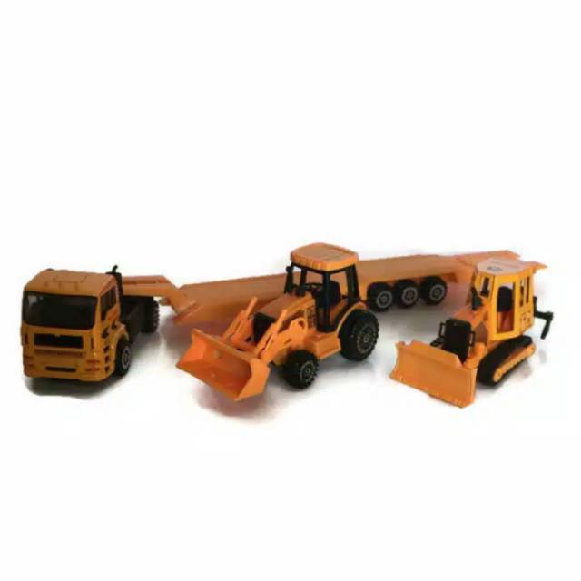 Die Cast Alat Berat bego dan shovel Construction Truck