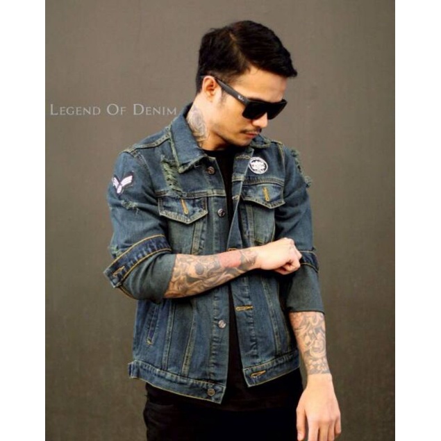 Jaket Jeans Pria LEGEND OF DENIM™ Original | Jaket Cowo Boardir LOD™