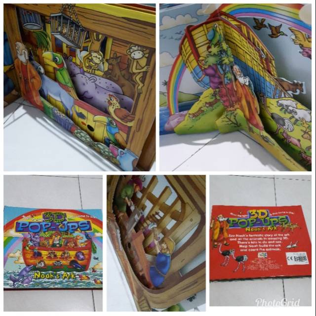 Buku Cerita Rohani Anak Import Full 3 dimensi Pop Up Anak Baby Anak Kristen GARANSI TERMURAH SALE