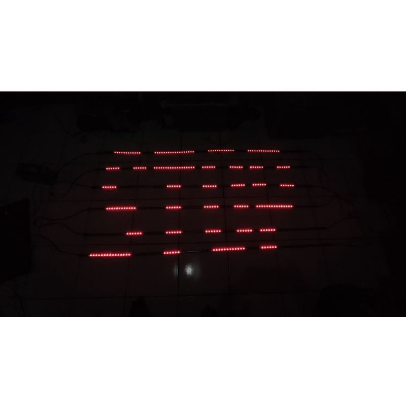 LAMPU LED BAGASI BUS/TAIL LAMP Text 6 BARIS WIFI